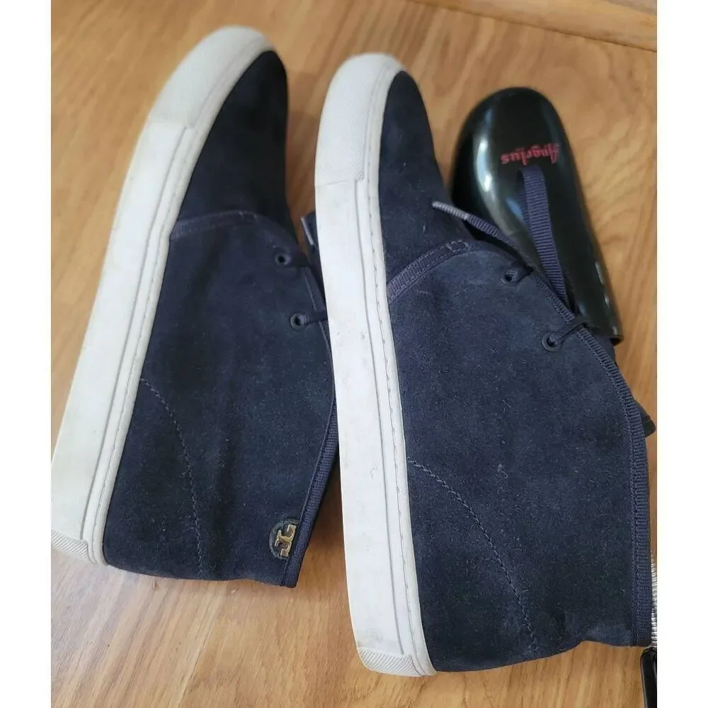 Tory Burch Iggy Suede Lace-Up Sneakers 8.5